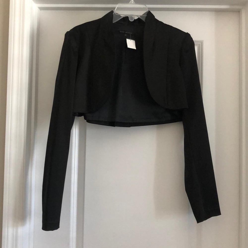 David Meister Dressy Cropped Blazer
